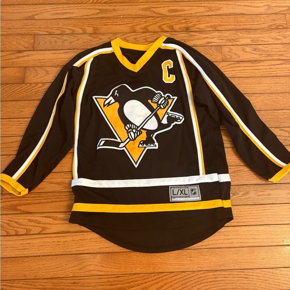 Sidney Crosby youth Pittsburgh Penguins jersey size L/XL - Picture 2 of 5